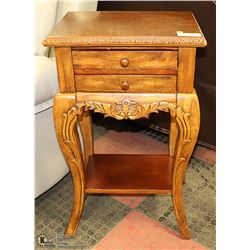 SOLID WOOD CONSOLE TABLE, 2 DRAWERS
