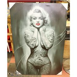 NEW TATTOOED MARILYN MONROE STYLE LADY CANVAS ART