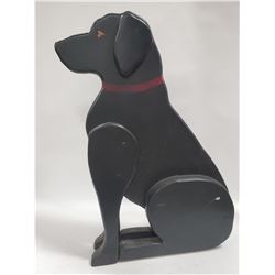 WOOD DOG STATUE 17 X 27