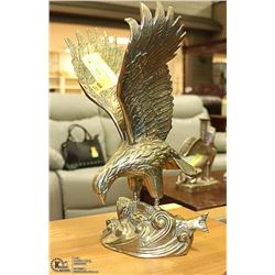SOLID BRASS EAGLE 12" TALL
