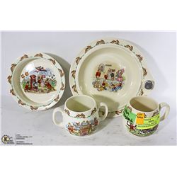 2SETS OF ROYAL DOULTON ENGLAND BUNNYKINS MUG