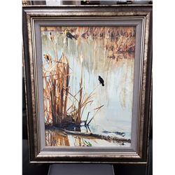 25 X 31 FRAMED OIL ON CANVAS PAINTING BY KERRI