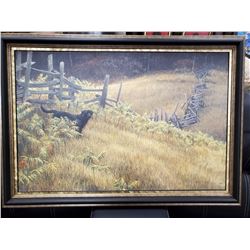 ROBERT BATEMAN LTD ED OIL ON CANVAS PAINTING