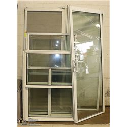 LOT OF DOUBLE PANE WINDOW AND DOOR