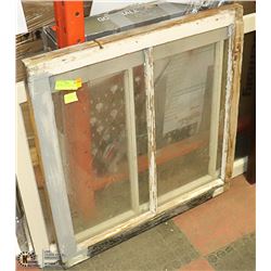 LOT OF 2 MISC VINTAGE WINDOW PANES