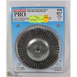 OBSORN PRO 6 1/2" KNOT WIRE WHEEL BRUSH