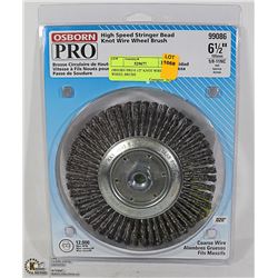 OBSORN PRO 6 1/2" KNOT WIRE WHEEL BRUSH