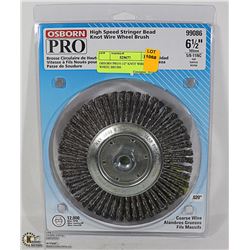 OBSORN PRO 6 1/2" KNOT WIRE WHEEL BRUSH