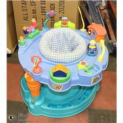 EXERCISE SAUCER ADJUSTABLE (HEIGHT WITH MANY TOYS)