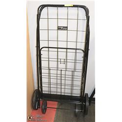 FOLDING BLACK UTILITY CART