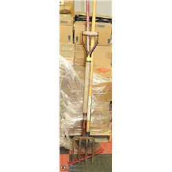 RAKE, POTATOE FORK & ICE CHIPPER