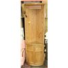 Image 1 : OAK CORNER CABINET, 24 X 72 X 21