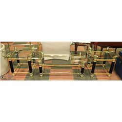SET OF COFFEE TABLE, 2 END TABLES AND SOFA TABLE