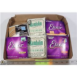 FLAT OF MANDOLIN AND GUITAR STRINGS