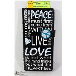 NEW PEACE & LOVE SHAG WEAR WALLET