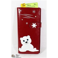 NEW POLAR BEAR SHAG WEAR WALLET