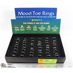 TRAY OF NEW MOOD TOE RINGS