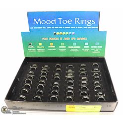 TRAY OF NEW MOOD TOE RINGS