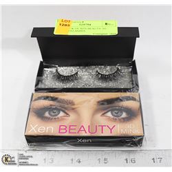 TWO PACK OF XEN BEAUTY 3D MINK EYELASHES