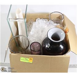 HUGE BOX OF GLASSWARE