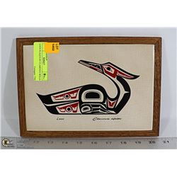 LOON PLAQUE BY CLARENCE WELLS