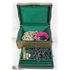 Image 1 : JEWELLERY BOX WITH COSTUME JEWELLERY