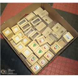 BOX OF CRAFTS SMALL CONTAINERS 43PCS