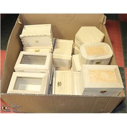 BOX OF CRAFTS LARGE CONTAINERS 16PCS
