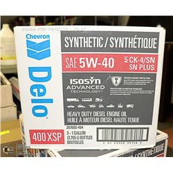 CHEVRON DELO FULL SYNTHETIC 5W40 MOTOR OIL -NEW