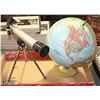 Image 1 : REACTIVE SCIENCE 40X40 TELESCOPE,WORLD GLOBE