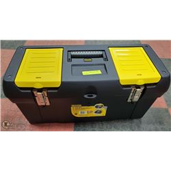 NEW STANLEY 24 INCH LOCKABLE TOOL BOX -