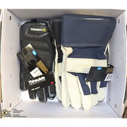 BOX WITH 3 NEW PAIRS OF MEN'S LARGE