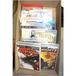 BOX W/ NINE PS3 GAMES INCL. LORD OF THE