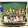 Image 1 : FISHING TACKLE BOX WITH LURES & MISC FISHING ITEMS