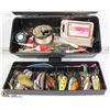 Image 1 : FISHING TACKLE BOX WITH LURES & MISC FISHING ITEMS