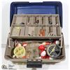 Image 1 : FISHING TACKLE BOX WITH LURES & MISC FISHING ITEMS