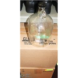 7 ULINE ONE GALLON GLASS BOTTLES