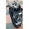 Image 1 : BLACK GOLF BAG WITH CLUBS AND BALLS
