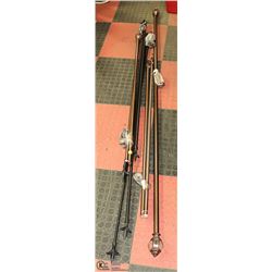 LOT OF ASSORTED CURTAIN RODS