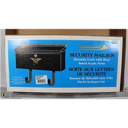 NEW BLACK SECURITY MAILBOX WITH KEYS