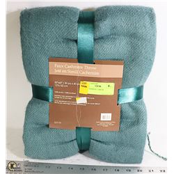 NEW FAUX CASHMERE THROW.