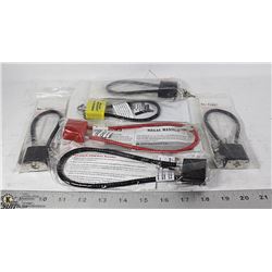 6 CABLE STYLE CABLE LOCKS