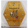 Image 1 : 12 PIN WALL DISPLAY UNIVERSIADE GAMES EDMONTON