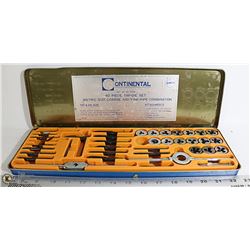 CONTINENTAL 40 PC TAP & DIE SET IN METAL CASE