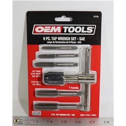 NEW OEMTOOLS 6 PC TAP WRENCH SET - SAE