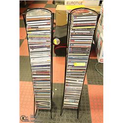 120 DIFFERENT CLASSICAL MUSIC CDS W/ METAL RACKS