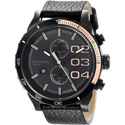 NEW DIESEL 46MM GOLD BLACK TONE 3-CHRONO MSRP $367