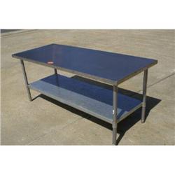 NEW 6'x30" SS Worktable w/ undershelf