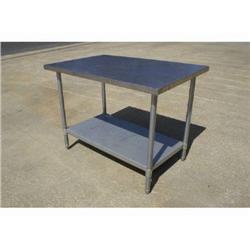 NEW 4'x30" SS Worktable w/ undershelf