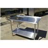 Image 1 : 4'x24" SS Table w/ sink